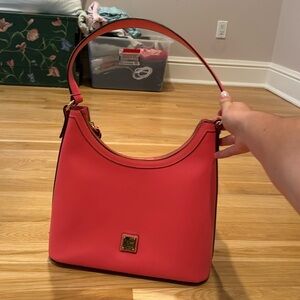 Coral Pink Dooney and Bourke Hobo Bag